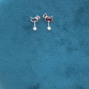 COPY - Sterling silver puppy stud earrings